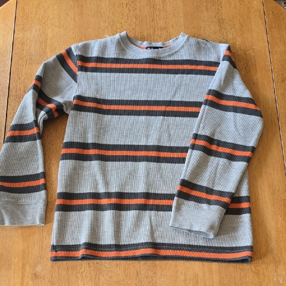 GAP Kids | Boys | Gray | LS Sweater | Gray & Orange | Size 10